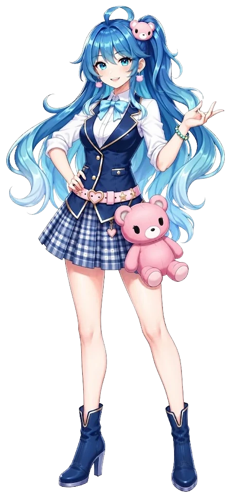 ガールズバーのキャストのイラスト