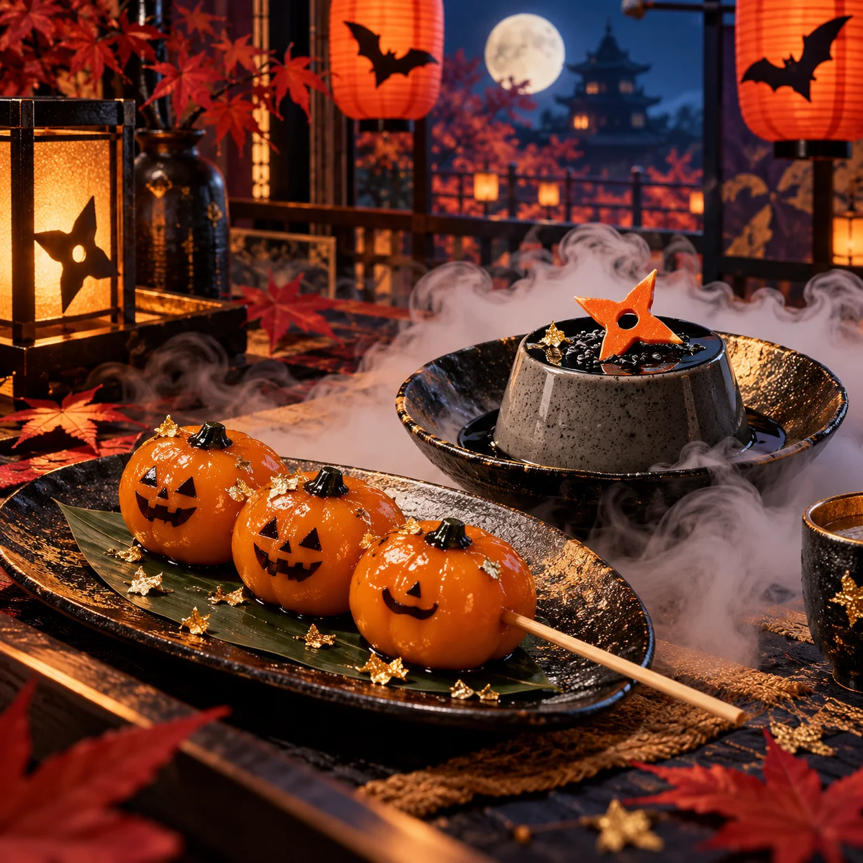 ハロウィン限定「おばけ団子」(デモ)